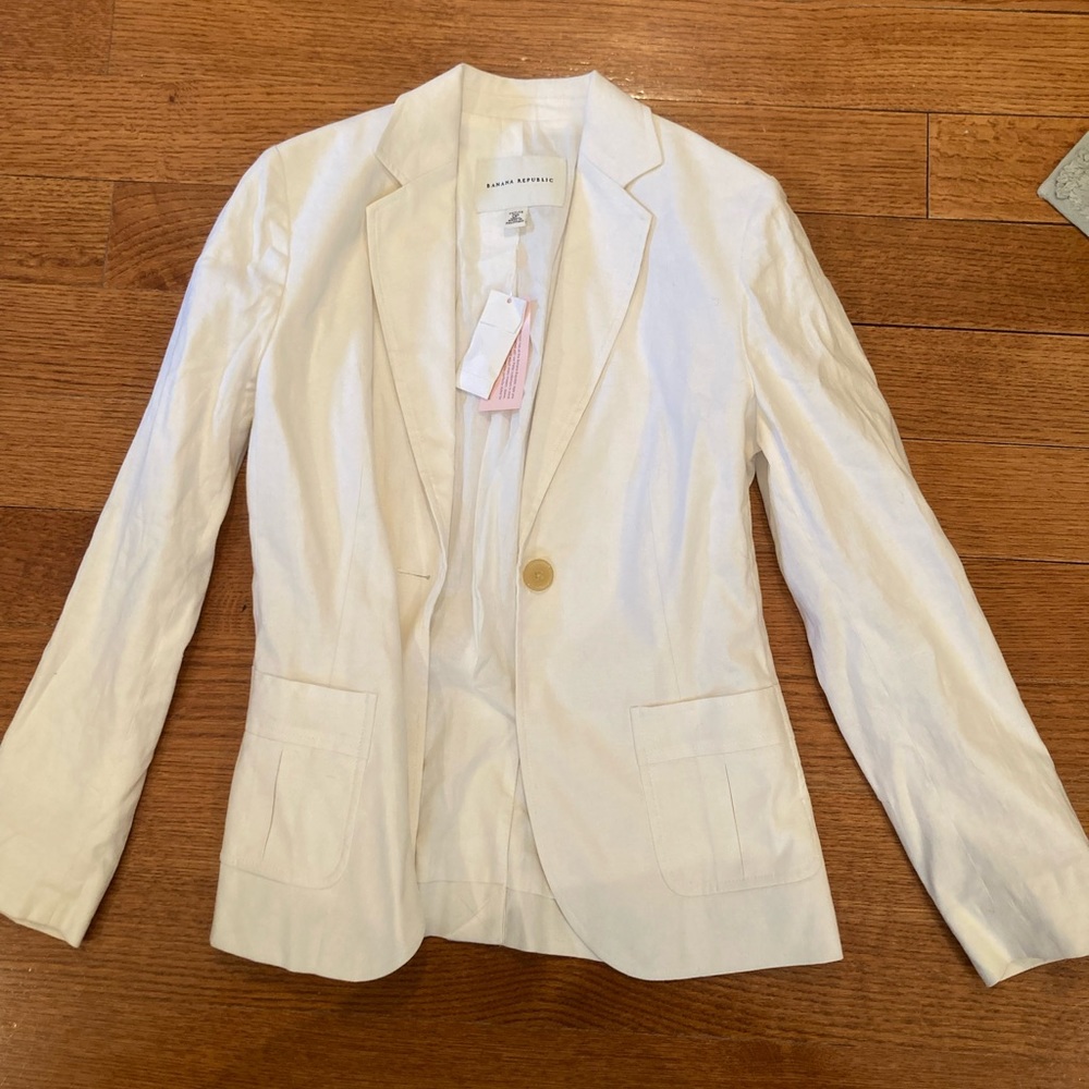 Banana Republic Cream Blazer